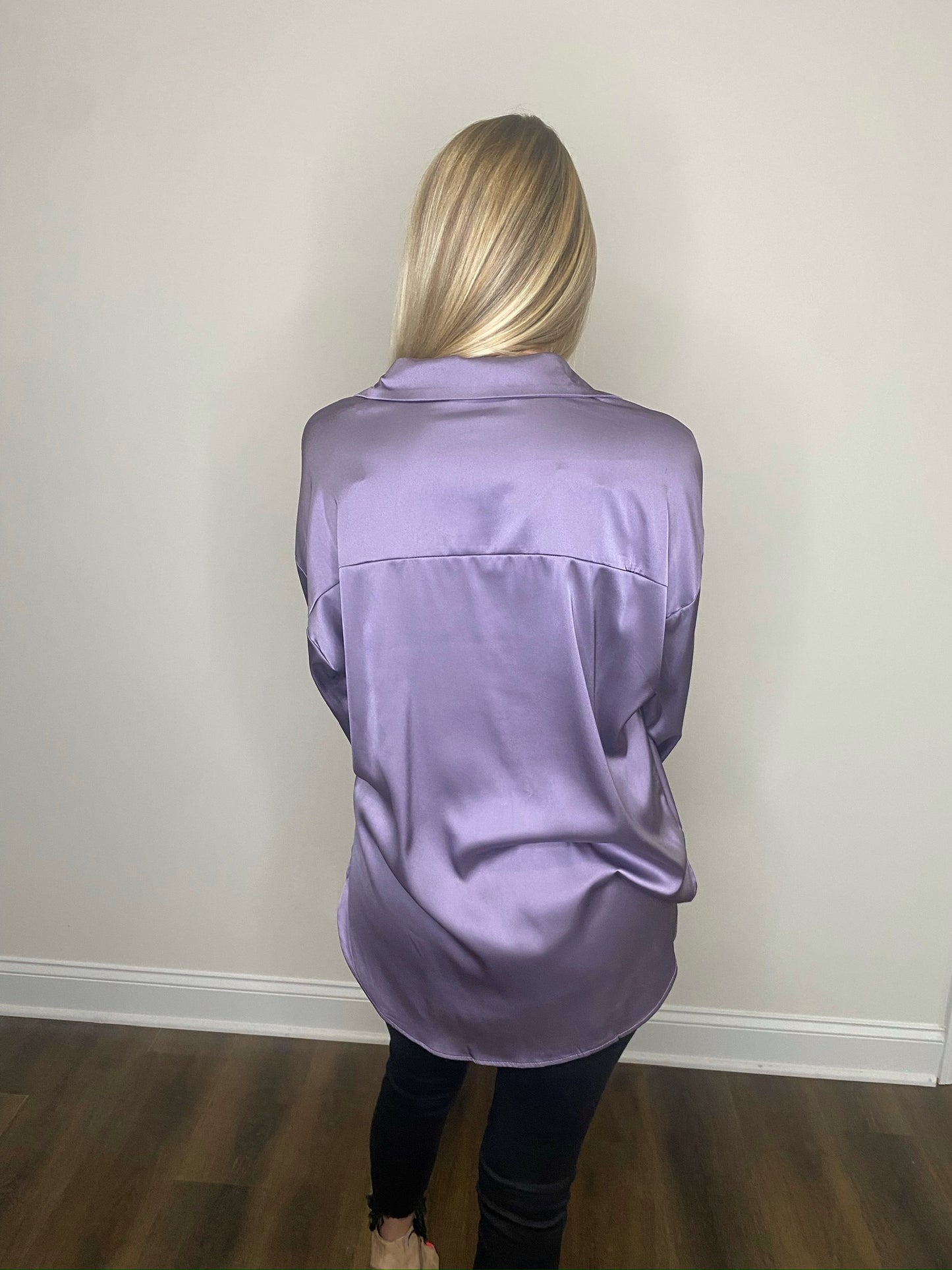 Bellflower Oversized Satin Top