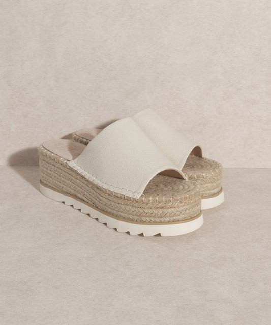 Espadrille Platform Slide