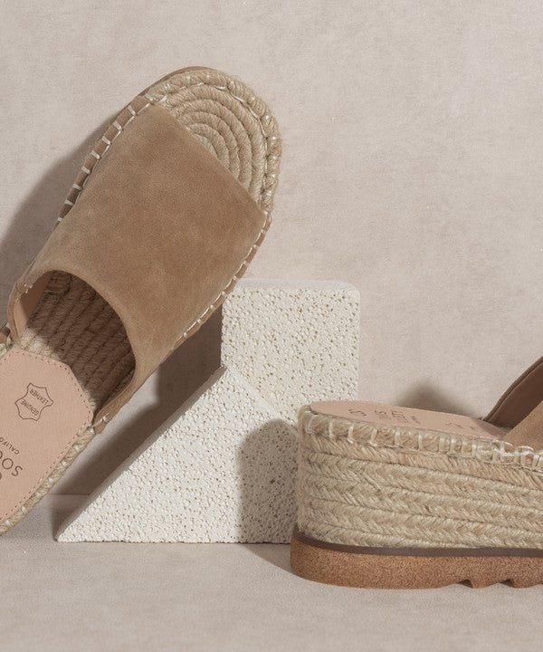 Espadrille Platform Slide