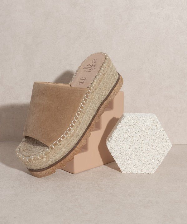 Espadrille Platform Slide