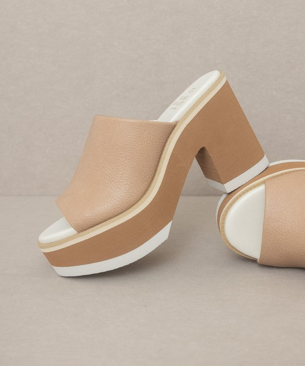 Maren Layered Platform Heel Slides