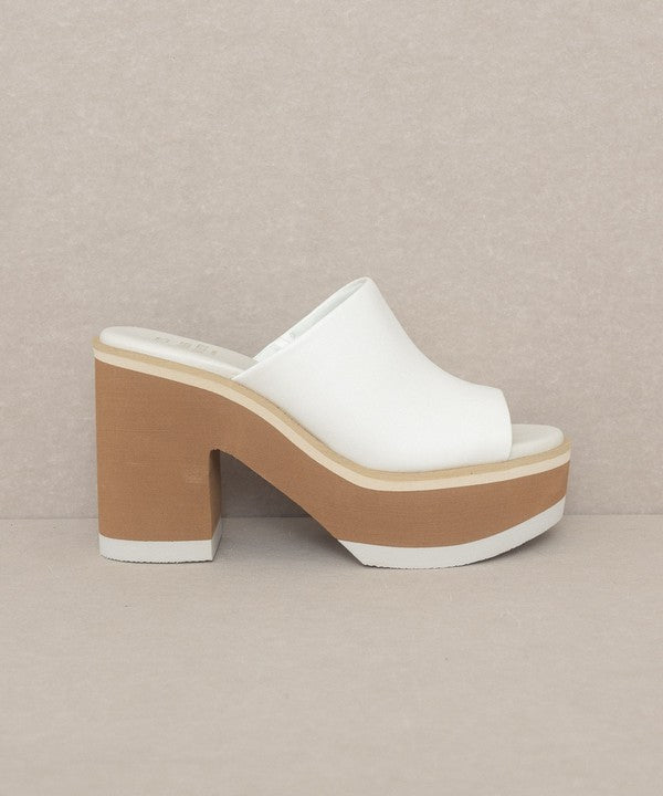 Maren Layered Platform Heel Slides