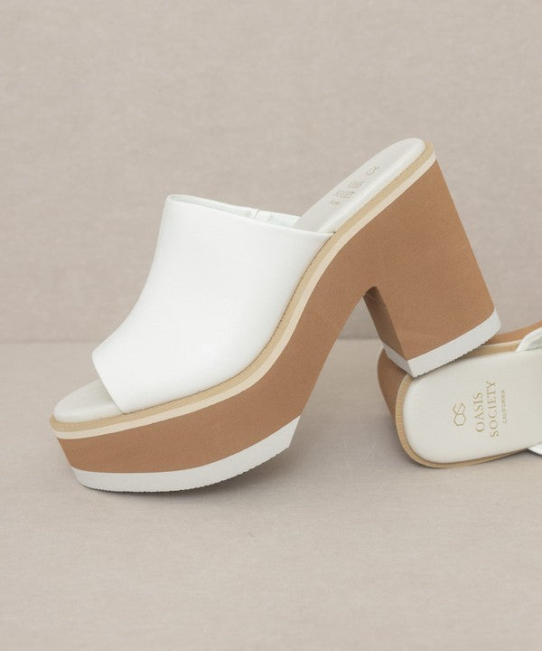 Maren Layered Platform Heel Slides