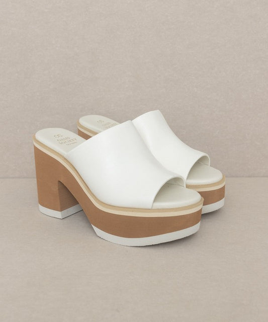 Maren Layered Platform Heel Slides