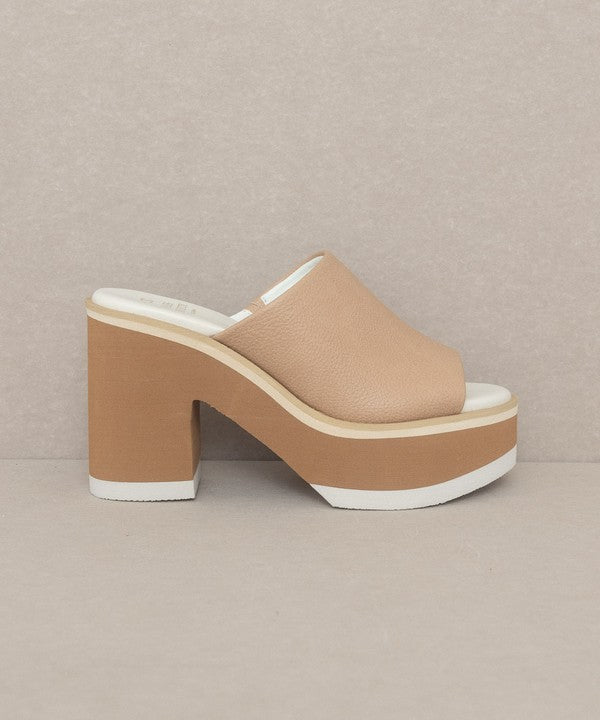 Maren Layered Platform Heel Slides