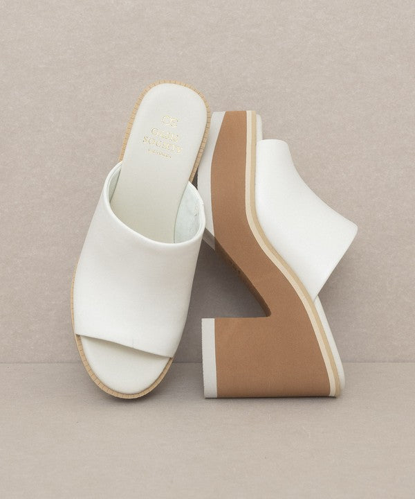 Maren Layered Platform Heel Slides