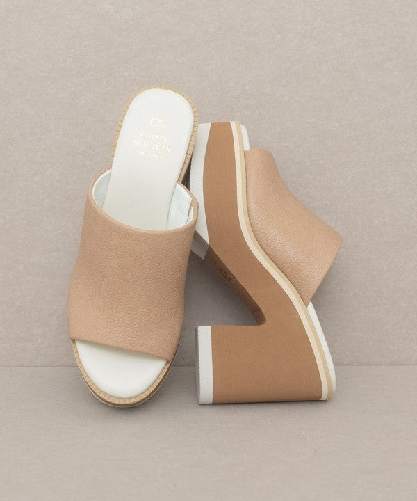 Maren Layered Platform Heel Slides