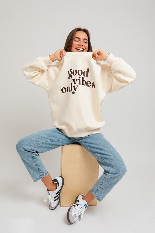 Good Vibes Oversized Sweatshirt