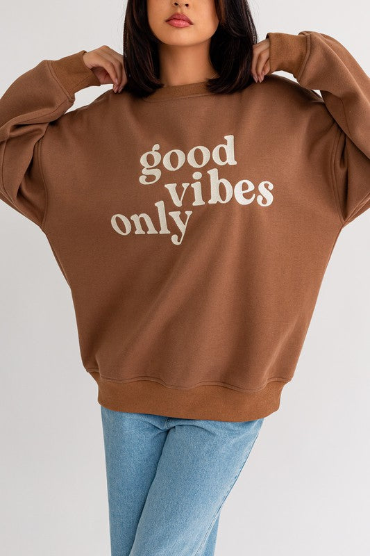 Good Vibes Oversized Sweatshirt