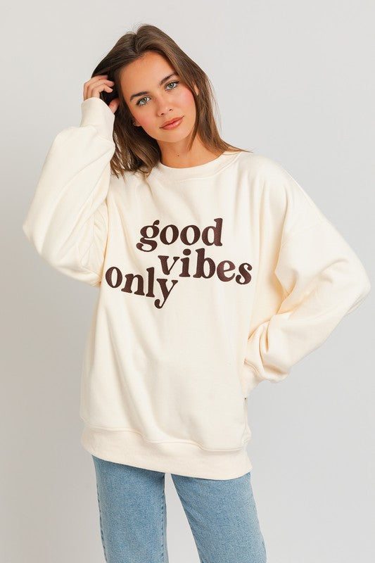 Good Vibes Oversized Sweatshirt