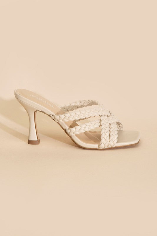 Double Cross Braided Heels