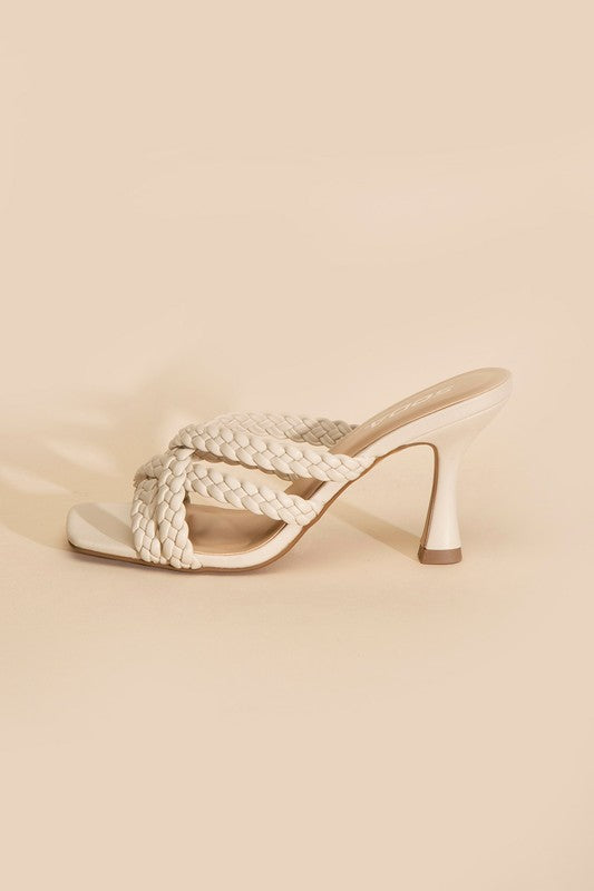 Double Cross Braided Heels