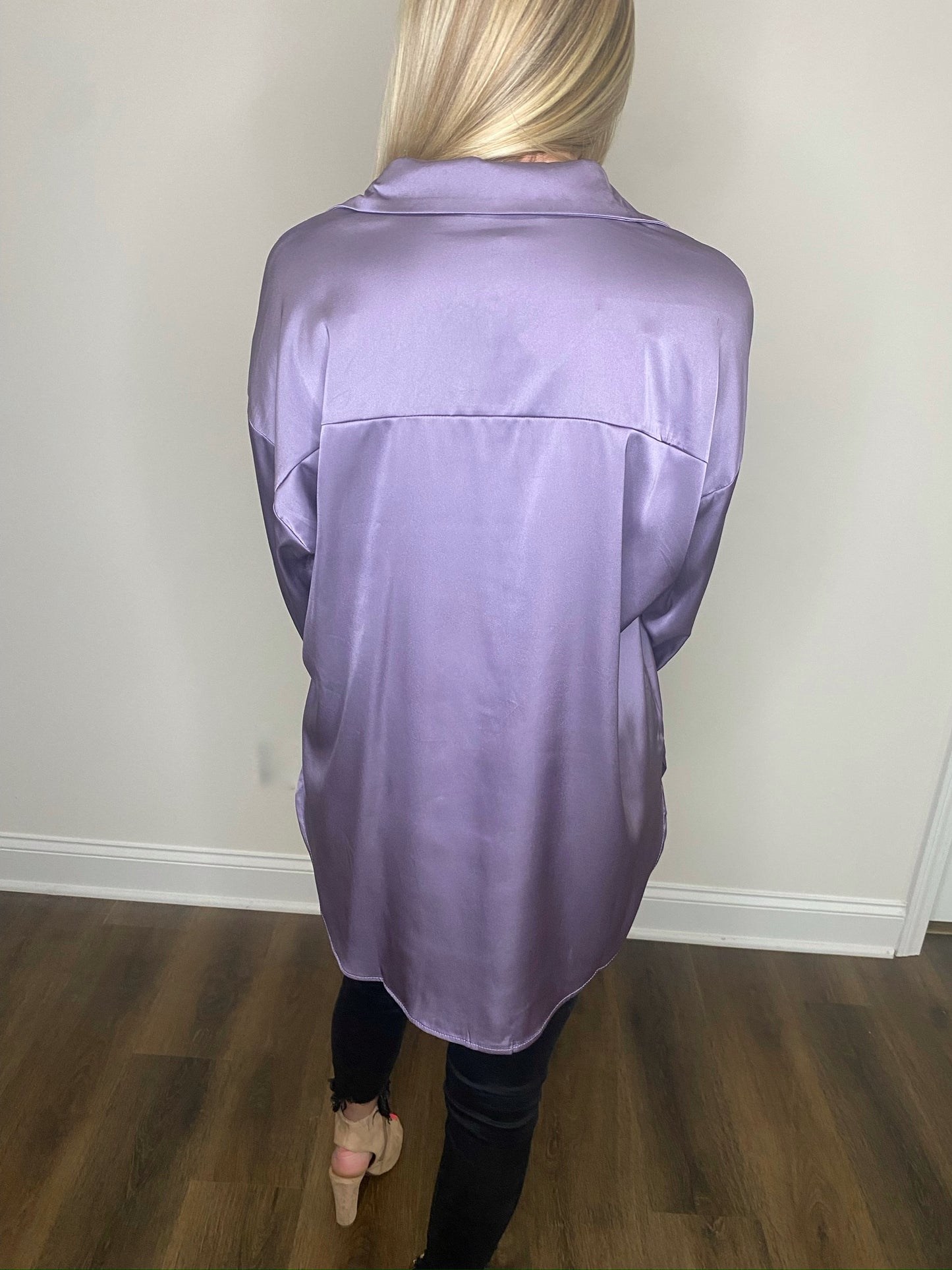 Bellflower Oversized Satin Top