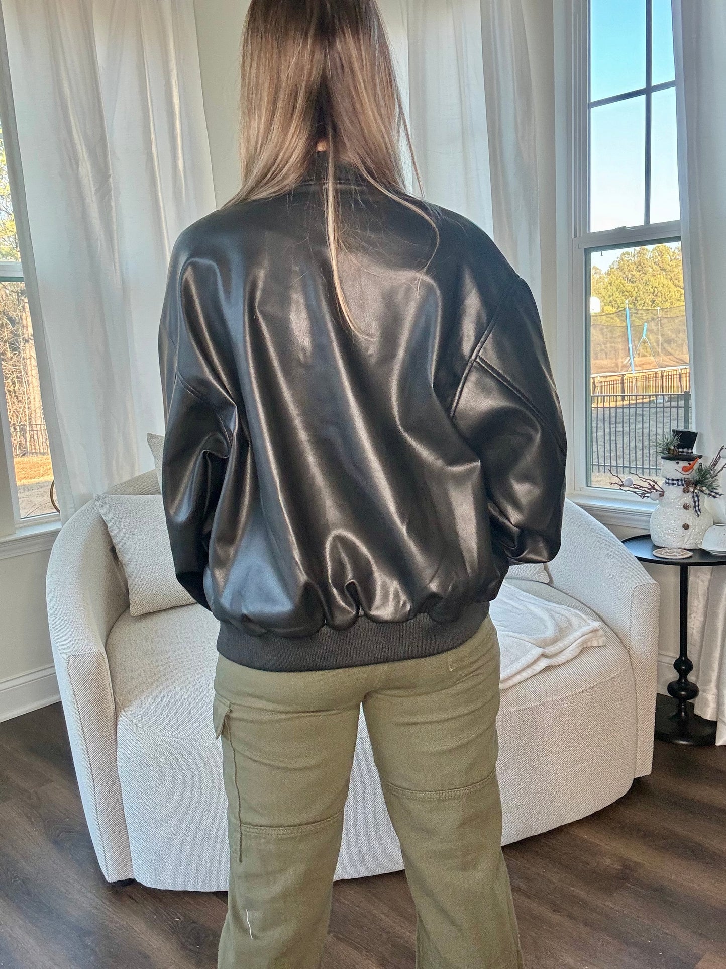 Perfect Leather Bomber Jacket